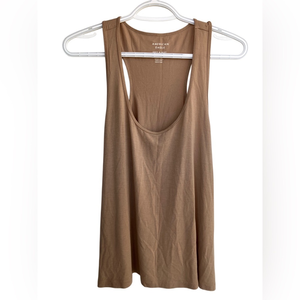 American Eagle flowy tank top brown large